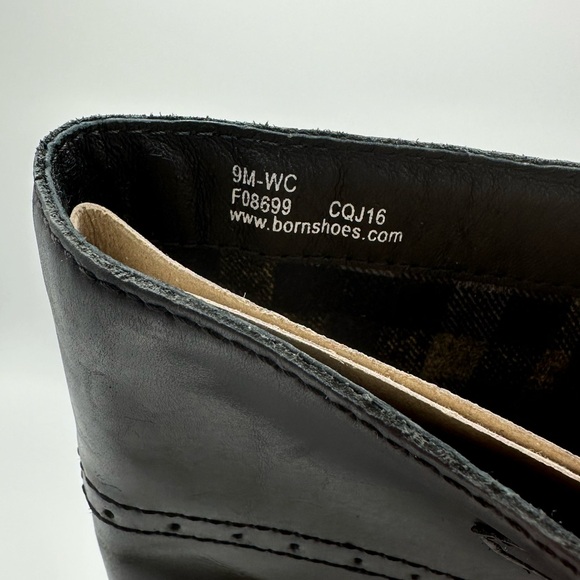 WIDE CALF 9M Like New Born Size Tall Black Boots “Poly” Style - Picture 3 of 9